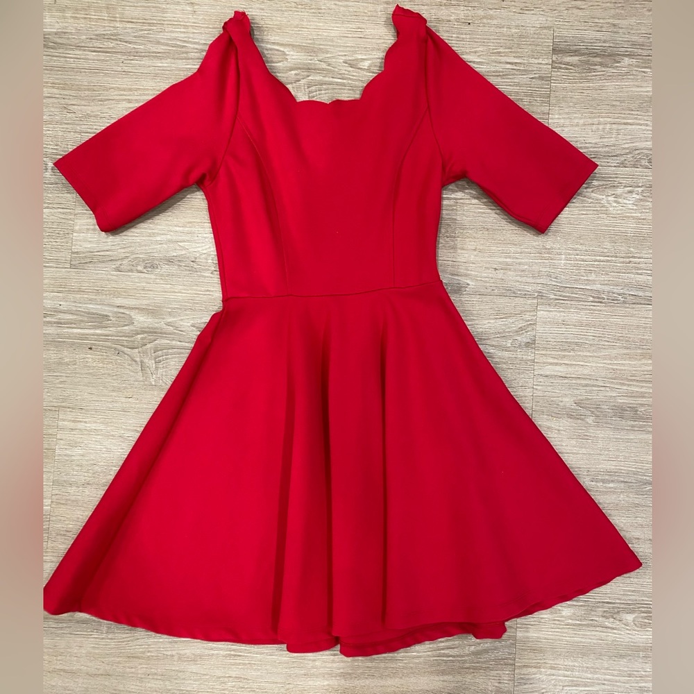 Lulu’s Tip the Scallops Red Dress